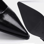 Women's Elegant Pointed Toe Square Heel Sandals