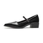 Women's Elegant Pointed Toe Square Heel Sandals