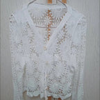 🌸Summer Hot Sale 50%OFF🌸Women's Lace V-Neck Long Sleeve Top