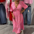 🏖️Summer Cool Deal: 50% OFF!!🎀Women's V-Neck Printed Dress