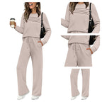 🎁2026 New Arrivals 50% OFF💥Women's Crew Neck Top & Drawstring Pants Set