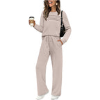 🎁2026 New Arrivals 50% OFF💥Women's Crew Neck Top & Drawstring Pants Set