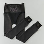 Women's Plush Lined High Waist Sheer Tights Tummy Control Tights