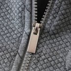 Men's Casual Half-Zip Cable-Knit Sweater