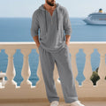 📢📢60% OFF !!!Men's Hooded Casual Loose Top & Pants 2-Piece Set