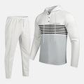 Men's Color-Block Hooded Tracksuit Set