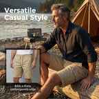 💖🩳 Men's Casual Cargo Shorts with Drawstring Waist – Multi-Pocket, Lightweight & Breathable 👖✨