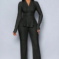 🔥HOT SALE🔥Women's Peplum Top & Pants 2-Piece Set