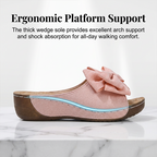 Women's Bowknot Peep-Toe Wedge Sandals
