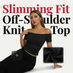 Women's Off-Shoulder Short Sleeve Slim Fit Top