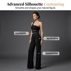⏳Time-Limited Special⏰One-Shoulder Mesh Panel Wide-Leg Jumpsuit