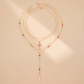 🌸Layered Gold Cross Necklaces for Women