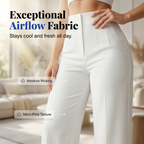 Women’s Solid Color Casual Wide Leg Pants